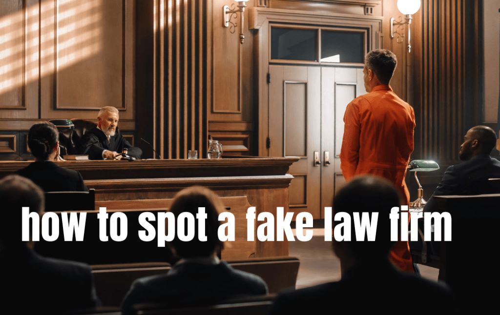 How to Spot a Fake Law Firm