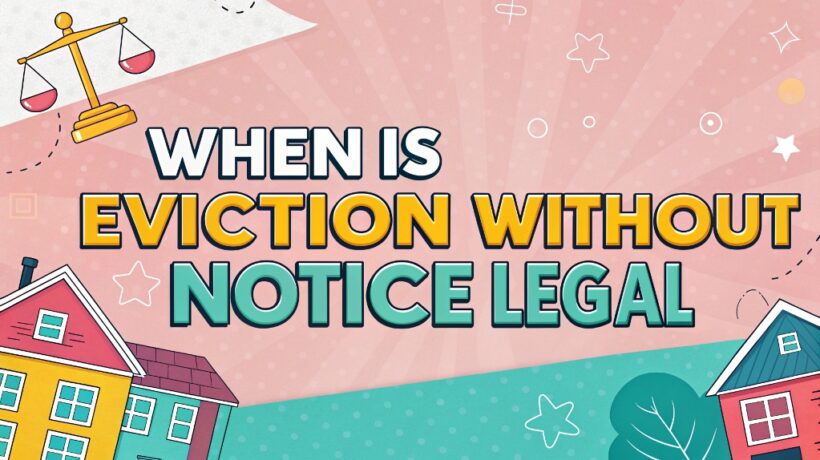 When Is Eviction Without Notice Legal?