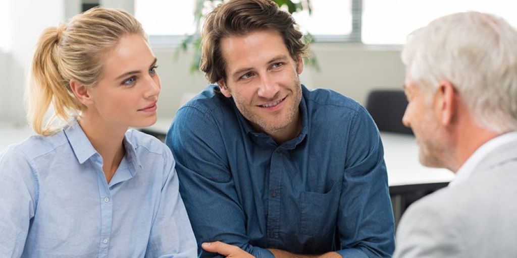 Family meeting with legal advisor discussing calm solutions for resolving legal issues