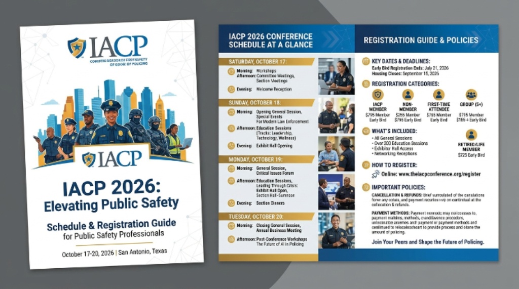 IACP 2026 conference schedule and registration guide for public safety professionals